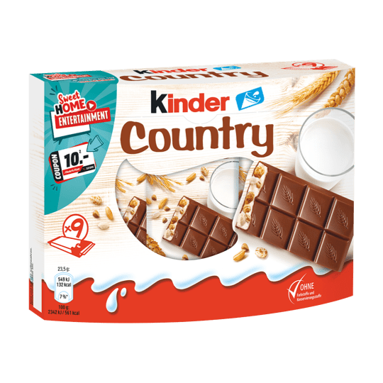 kinder country 9er Packung